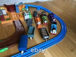 TOMY THOMAS AT THE TIMBER YARD with TERENCE LUMBER YARD TRACKMASTER TRAIN