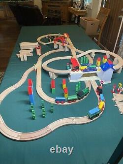 Thomas And Friends Wooden Railway Set Huge Lifting Bridge With Instructions