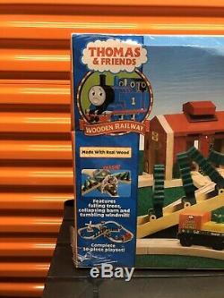 Thomas & Friends Storm on Sodor Set Wooden Railway Action Sounds Lights Nib