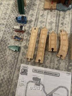 Thomas & Friends Talking Wooden Railway Great Discovery Set 35 Pieces READ