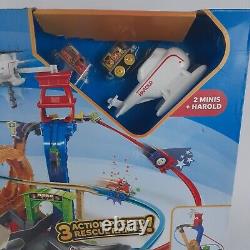 Thomas & Friends With 2 Minis And Helicopter Motorized Rescue Stunt Set New