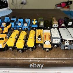 Thomas & Friends Wooden Railway BIG LOT 45 TRAINS & VEHICLES Vintage Rare