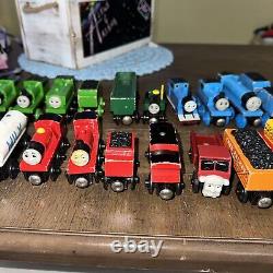 Thomas & Friends Wooden Railway BIG LOT 45 TRAINS & VEHICLES Vintage Rare