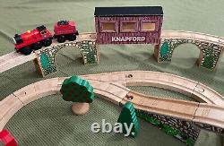 Thomas & Friends Wooden Railway KNAPFORD STATION TRAIN SET Cranky Crane Windmill