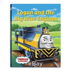 Thomas & Friends Wooden Railway Logan and the Big Blue Engines Set