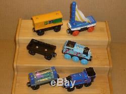 Thomas & Friends Wooden Railway Magnetic Train and Vehicle Lot of 54 Pieces