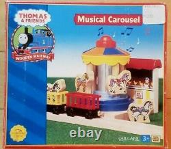 Thomas & Friends Wooden Railway Musical Carousel Extremely Rare 2002 HTF