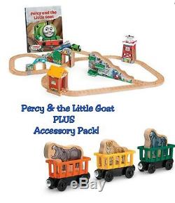Thomas & Friends Wooden Railway Percy and the Little Goat Set NEW! Fisher Price