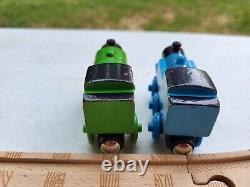 Thomas & Friends Wooden Railway Start Your Engines Race Set HTF Complete