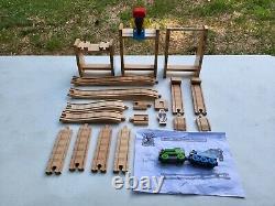 Thomas & Friends Wooden Railway Start Your Engines Race Set HTF Complete