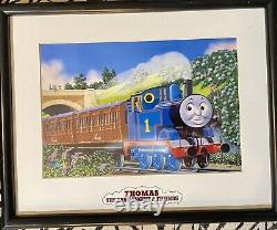 Thomas & Friends Wooden Railway Train Chroma Cel WALL ART Lot x4 Framed Pictures