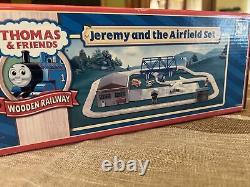 Thomas Friends Wooden Railway Train JEREMY & THE AIRFIELD SET 2007 NEW IN BOX