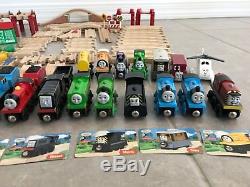 Thomas & Friends Wooden Railway Train Lot 100+ Pieces ENGINES TENDERS TRACKS +