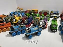 Thomas Friends Wooden Railway Train Tank Engine 47 Pieces And Some RARE Trains