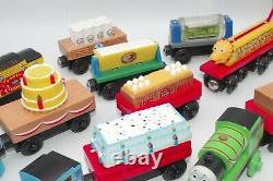 Thomas & Friends Wooden Railway Train Tank Engine Happy Birthday Cake Lot x15