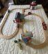 Thomas Friends Wooden Train BIG RESCUE LOT HOSPITAL, FIRE STATION, SEARCH LIGHT+