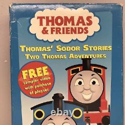 Thomas Tank Engine Friends Sodor Stories Adventures VHS Tape Video Sampler RARE