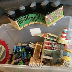 Thomas Tank Engine & Friends wooden trains, tracks and buildings 36 VEHICLES LOT