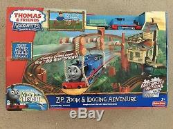 Thomas Tank Engine Trackmaster Zip, Zoom & Logging Adventure Railroad Set NEW