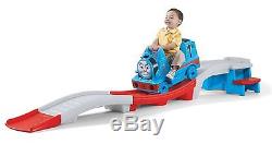 Thomas Tank Engine Up & Down Roller Coaster Kids Riding Toy Train Track Blue New