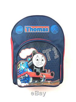 Thomas The Tank Engine Boys Blue Red Nursery School Backpack Rucksack Bag New
