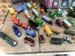 Thomas The Tank Engine Lot of Over 70 Wooden Trains Magnetic Vintage. Plus Bag