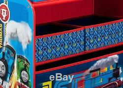 Thomas The Tank Engine Toy Storage Organiser Box Red Blue Kids Bedroom Nursery