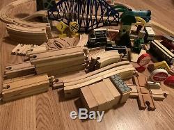 Thomas The Tank Engine Wooden Train And Track Lot 17 Trains/80+ Track Pcs