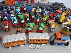 Thomas The Tank Take N Play Diecast Magnetic Train Lot of 65 + Track/Accessories