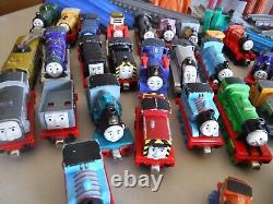 Thomas The Tank Take N Play Diecast Magnetic Train Lot of 65 + Track/Accessories