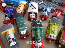 Thomas The Tank Take N Play Diecast Magnetic Train Lot of 65 + Track/Accessories