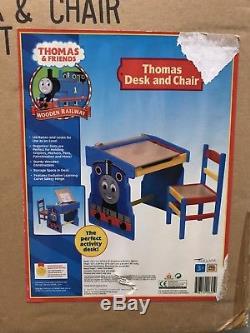 Thomas The Tank Train Engine Wooden Desk & Chair 99605 Real Wood! NIB