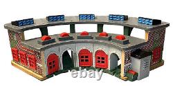 Thomas The Train TIDMOUTH ENGINE SHED Deluxe Roundhouse Station Wooden