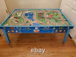 Thomas The Train Table Double Sided with Tracks in One Side