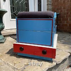 Thomas The Train Tank Engine Large Wooden Bench Storage Bin Toy Chest 2001 rare