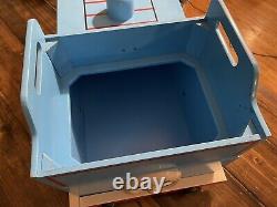 Thomas The Train Tank Engine Large Wooden Bench Storage Bin Toy Chest Kid Sized