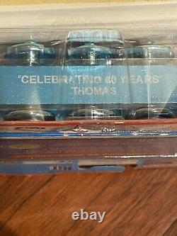 Thomas Train wooden Rare Limited Ed. Blue Metallic Thomas 60th Anniversary BNIB