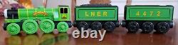 Thomas Wooden FLYING SCOTSMAN with Tender & Water Tanker-(RARE, EXCELL. Cond.)