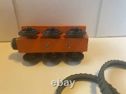 Thomas Wooden Railway 1992/1993 Terence Black Thin Wheels Flat Magnets Rare TWR