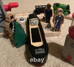 Thomas Wooden Railway Down By The Docks Train Set Incomplete