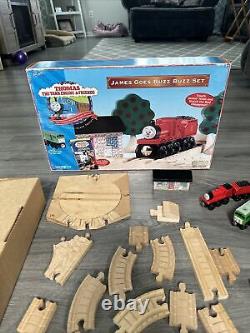 Thomas Wooden Railway James Goes Buzz Buzz Set 1999 All Original & Complete No V