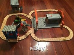 Thomas Wooden Railway Percy at the Dieselworks Set RARE 2011 Learning Curve