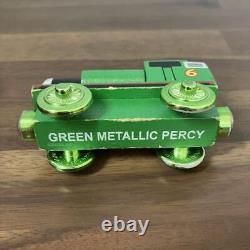 Thomas Wooden Railway Red Metallic JAMES Green PERCY Blue Celebrating 60th 3 Set