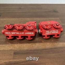 Thomas Wooden Railway Red Metallic JAMES Green PERCY Blue Celebrating 60th 3 Set