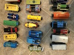 Thomas Wooden Railway Train Huge Lot Of 87 Character Engines Engine Cargo Car