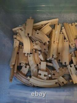 Thomas and Friends/Brio Wooden Railway Track Lot. & Accessories Over 100 Pieces