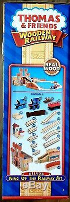 Thomas and Friends Wooden Railway King of the Railway Set NIB New Train Discont