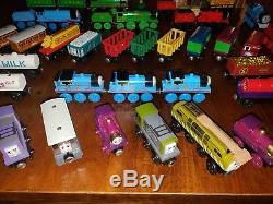 Thomas the Tank Engine & Friends Wooden Railway Train & Car Lot Great Condition