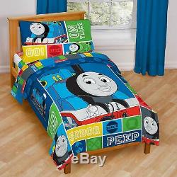 Thomas the Tank Engine Train Toddler Sheet Set for Boys bedroom bed soft comfy