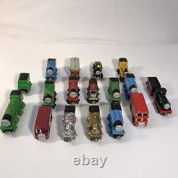 Thomas the Train Friends Wooden Magnetic Trains Engines Cars Lot Of 18 RARE